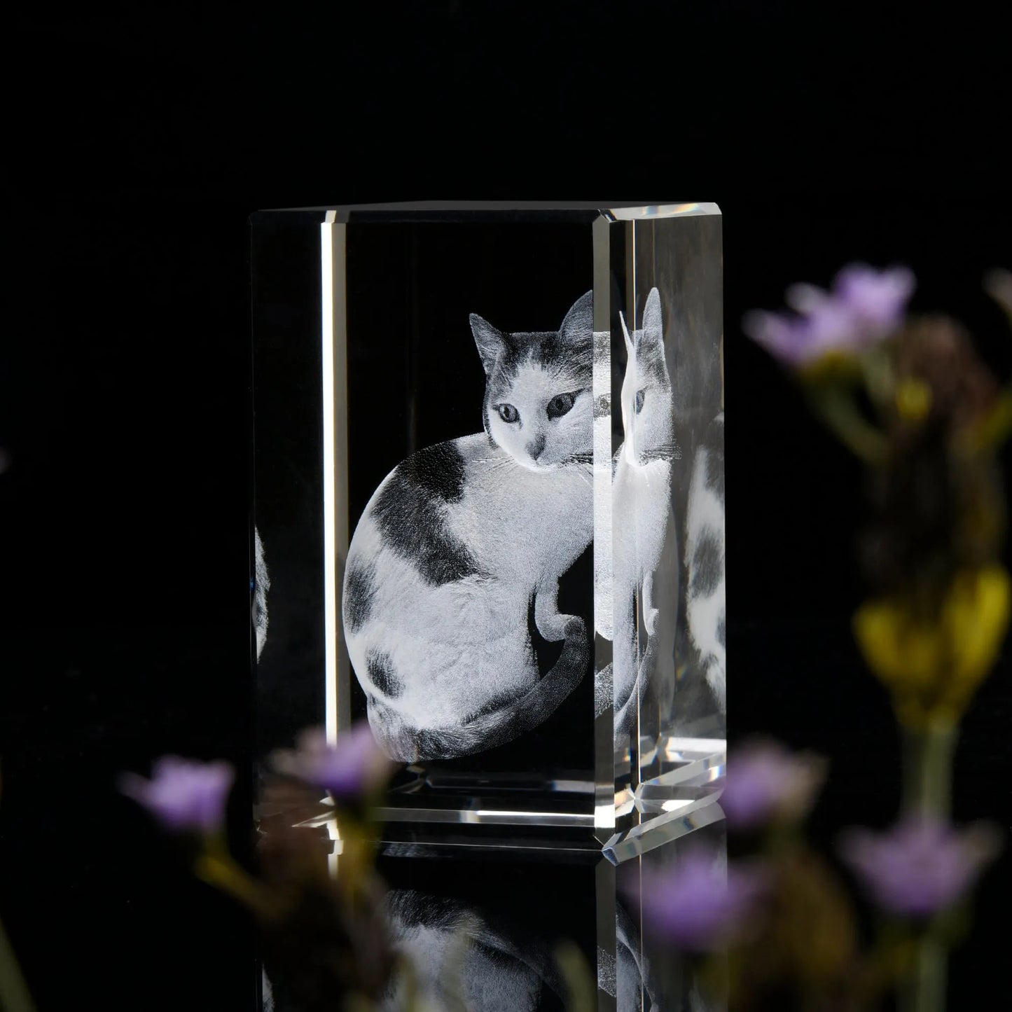 Personalized Sympathy Tribute Custom Gift for Loss of Beloved Pet with Crystal Decor Keepsake Offering for Departed Loved One