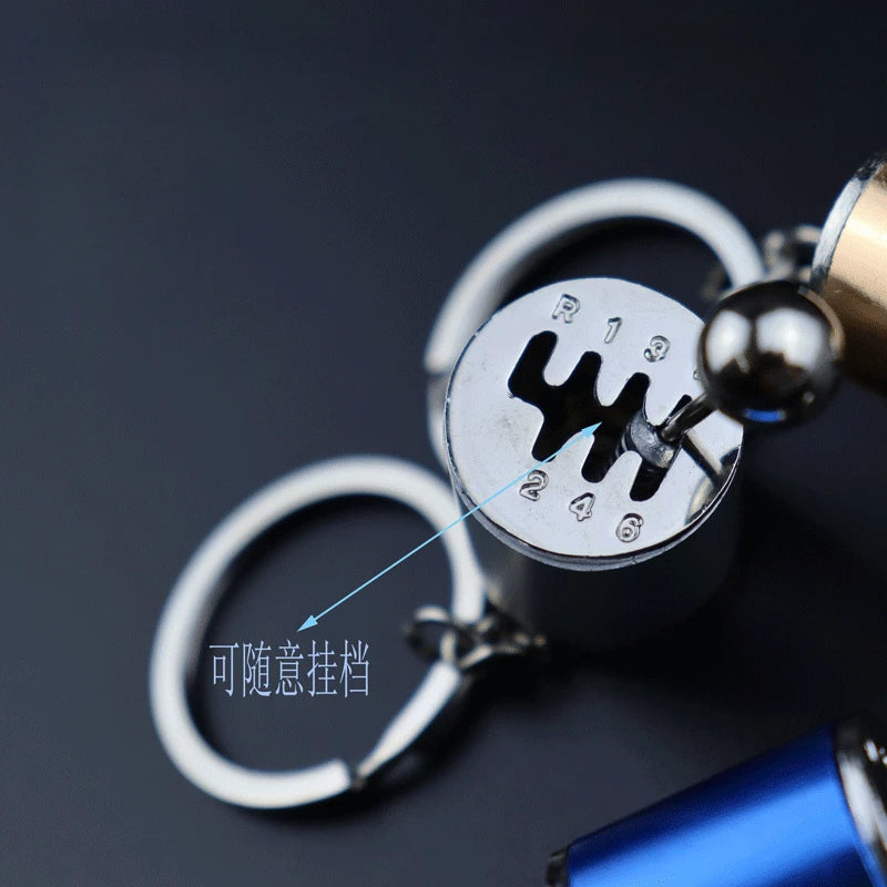 Creative Metal Car Accessories Keychain Zinc Alloy Turbo Gearbox Hub Brake Disc Pendant KeyRing for Men's Dad Birthday Gift