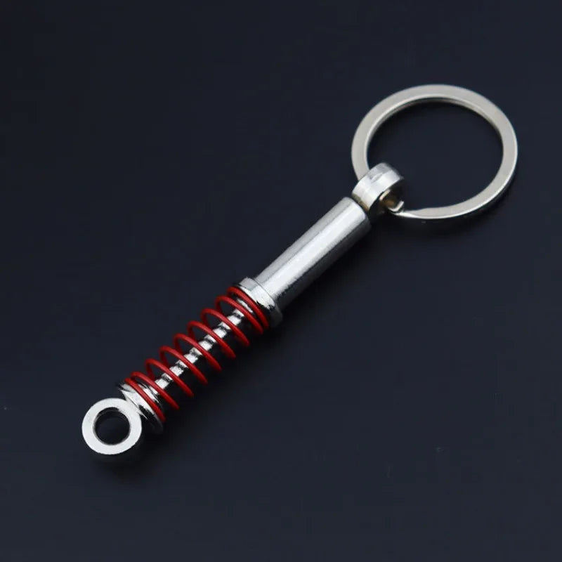 Creative Metal Car Accessories Keychain Zinc Alloy Turbo Gearbox Hub Brake Disc Pendant KeyRing for Men's Dad Birthday Gift