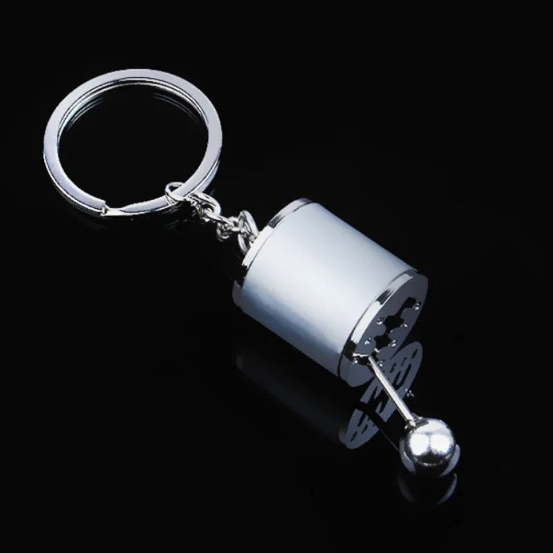 Creative Metal Car Accessories Keychain Zinc Alloy Turbo Gearbox Hub Brake Disc Pendant KeyRing for Men's Dad Birthday Gift