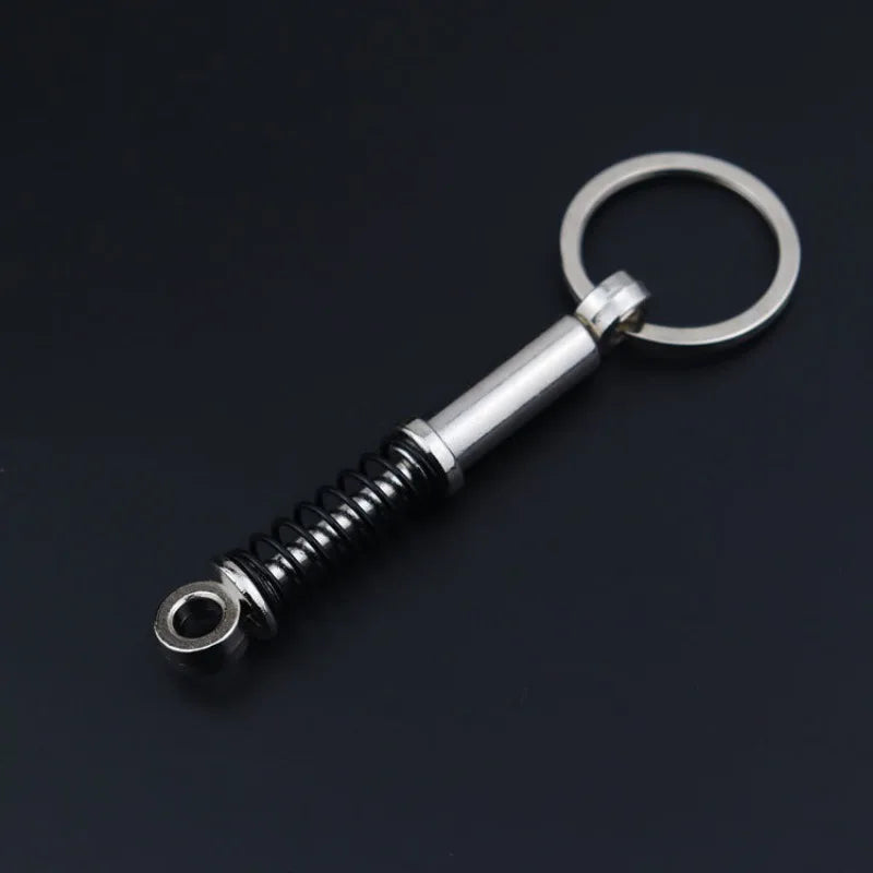 Creative Metal Car Accessories Keychain Zinc Alloy Turbo Gearbox Hub Brake Disc Pendant KeyRing for Men's Dad Birthday Gift